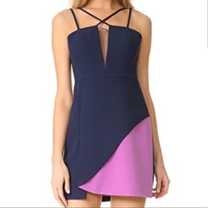 BCBG MAXAZRIA Colorblock Mini Dress, Size 02